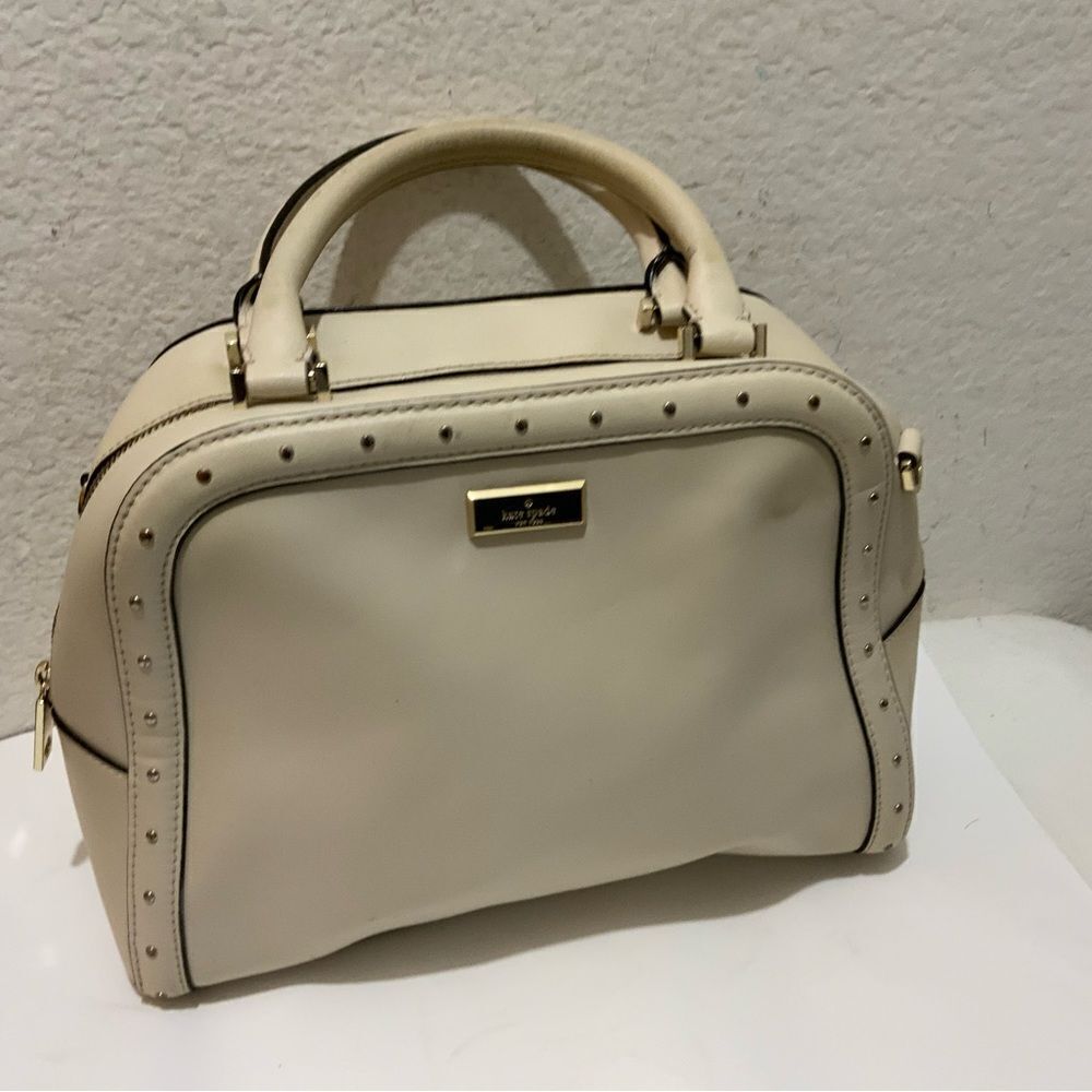 Kate Spade Rocki Helena Street Satchel Handbag off white